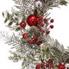 Regency International Frosted Mixed Ball Berry Pine Christmas Wreath, 24-inch Diameter, Holiday Season Decor view 2