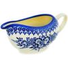 Polmedia Polish Pottery Gravy Boat UNIKAT - Morning Frost Pattern Handmade in Boleslawiec Poland + Certificate of Authenticity view 1
