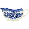 Polmedia Polish Pottery Gravy Boat UNIKAT - Morning Frost Pattern Handmade in Boleslawiec Poland + Certificate of Authenticity view 3