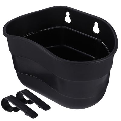 INOOMP 1pc Boy Girl Scooter Basket Plastic Hanging Bike Basket for Boy Girl Black Easy Attachment to Handlebar Convenient Storage for Scooters and