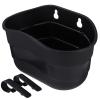 INOOMP 1pc Boy Girl Scooter Basket Plastic Hanging Bike Basket for Boy Girl Black Easy Attachment to Handlebar Convenient Storage for Scooters and view 1