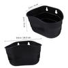 INOOMP 1pc Boy Girl Scooter Basket Plastic Hanging Bike Basket for Boy Girl Black Easy Attachment to Handlebar Convenient Storage for Scooters and view 2