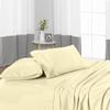 Exquisitely Luxurious Fully Elastisized Fitted Sheet with Fits Upto 18" Mattresses and 2 Pillow Cases, 100% Egyptian Cotton, 400 Thread Count-Ivory Stripe,Twin-XL Size view 3