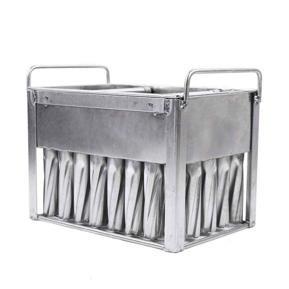40Pcs Stainless Steel Ice Pop Mold,Ice Lolly Popsicle Mold,Ice Cream Stick Mold with Stick Holder for DIY Homemade or Commercial