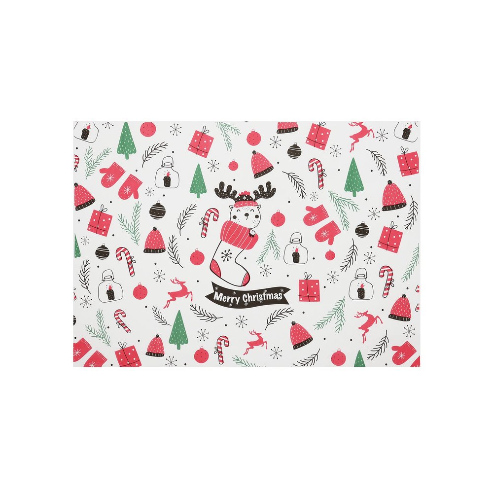 100 pcs Christmas Food Paper Sheets, Sandwich Wrapping Greaseproof Paper Sheets, Bread/Rolls Deli Paper Liners, Baskets Lining Wrappers for Fish & Chips or Burger & Fries (10"14")