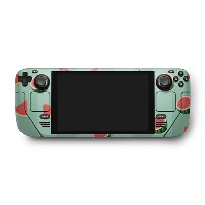 MightySkins Skin Compatible with Valve Steam Deck - Watermelon Patch | Protective, Durable, and Unique Vinyl Decal wrap Cover | Easy to Apply, Remove, and Change Styles | Made in The USA