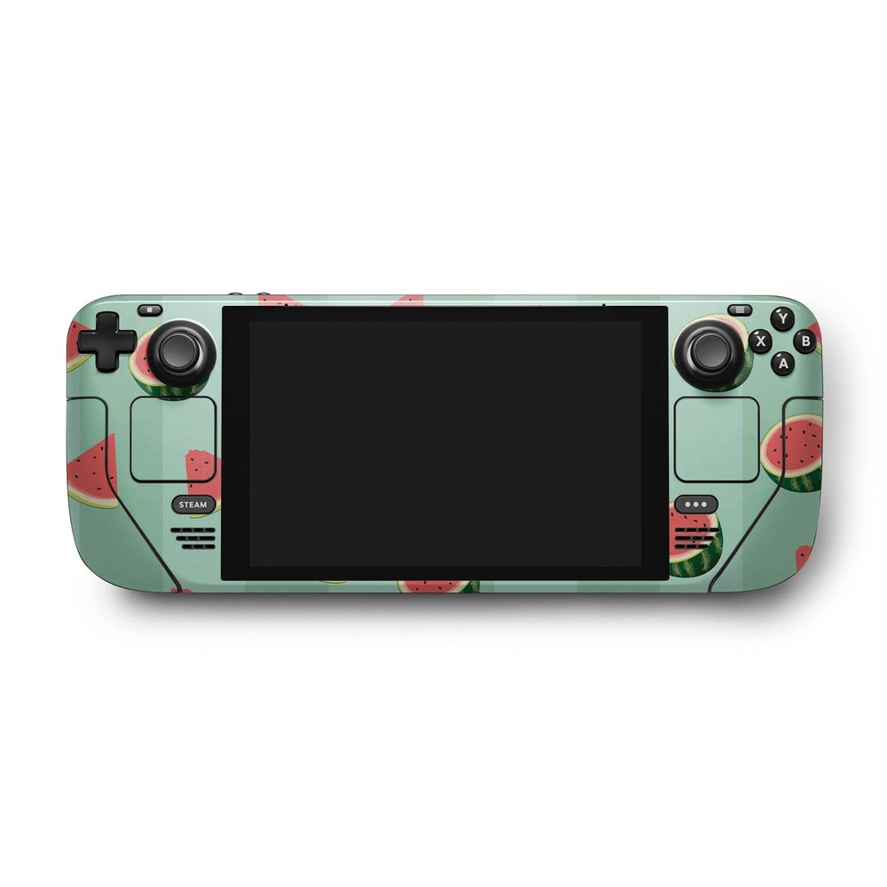 MightySkins Skin Compatible with Valve Steam Deck - Watermelon Patch | Protective, Durable, and Unique Vinyl Decal wrap Cover | Easy to Apply, Remove, and Change Styles | Made in The USA