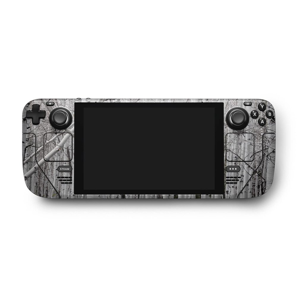 MightySkins Skin Compatible with Valve Steam Deck - Birch Forest | Protective, Durable, and Unique Vinyl Decal wrap Cover | Easy to Apply, Remove, and Change Styles | Made in The USA