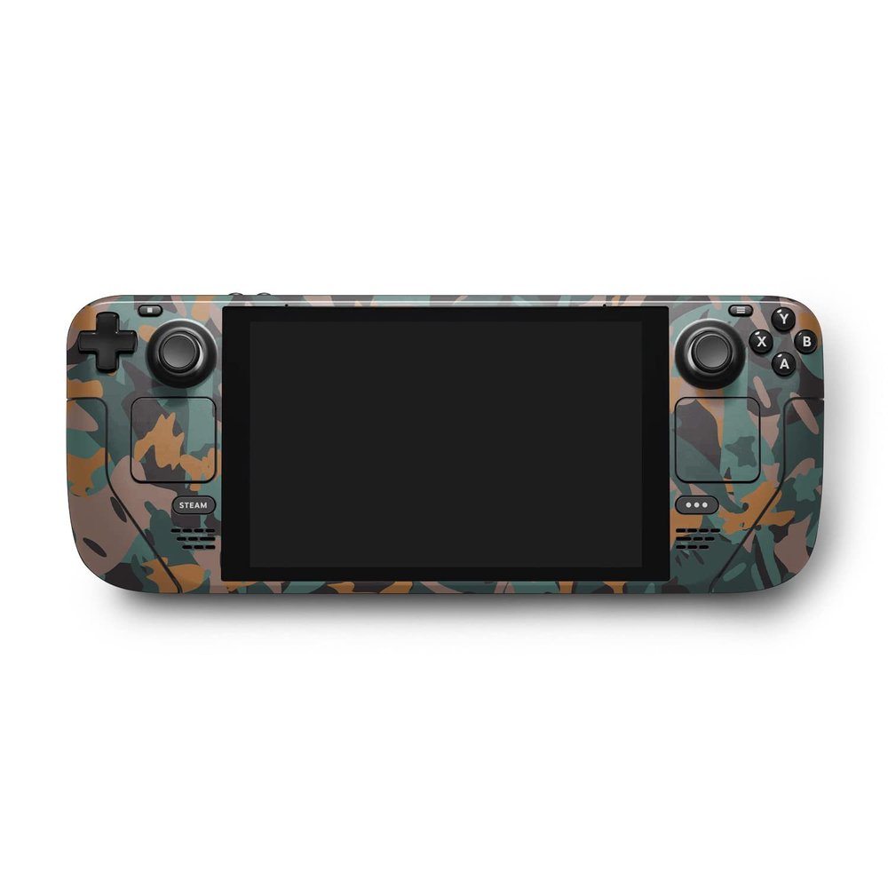 MightySkins Skin Compatible with Valve Steam Deck - Muted Camouflage | Protective, Durable, and Unique Vinyl Decal wrap Cover | Easy to Apply, Remove, and Change Styles | Made in The USA