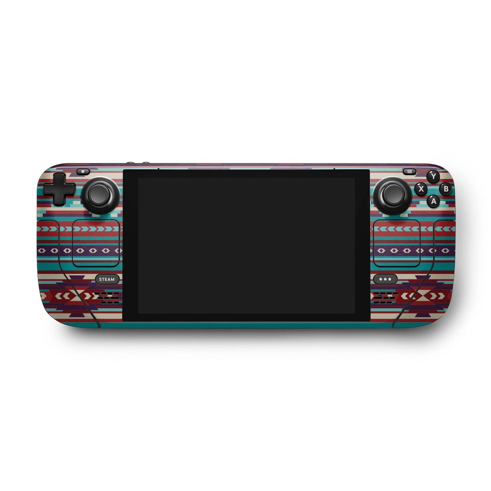 MightySkins Skin Compatible with Valve Steam Deck - Southwest Stripes | Protective, Durable, and Unique Vinyl Decal wrap Cover | Easy to Apply, Remove, and Change Styles | Made in The USA