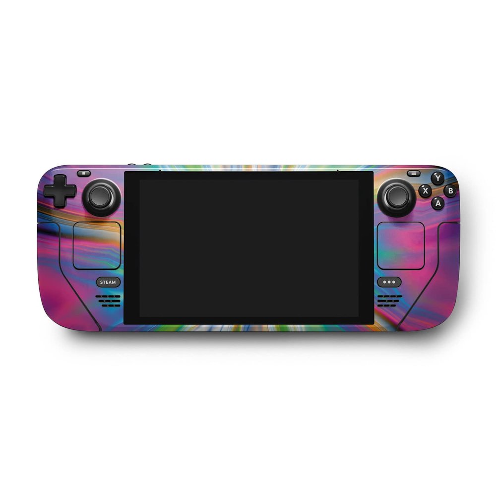 MightySkins Skin Compatible with Valve Steam Deck - Prismatic Vortex | Protective, Durable, and Unique Vinyl Decal wrap Cover | Easy to Apply, Remove, and Change Styles | Made in The USA