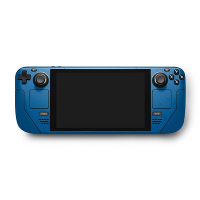MightySkins Skin Compatible with Valve Steam Deck - Solid Blue | Protective, Durable, and Unique Vinyl Decal wrap Cover | Easy to Apply, Remove, and Change Styles | Made in The USA