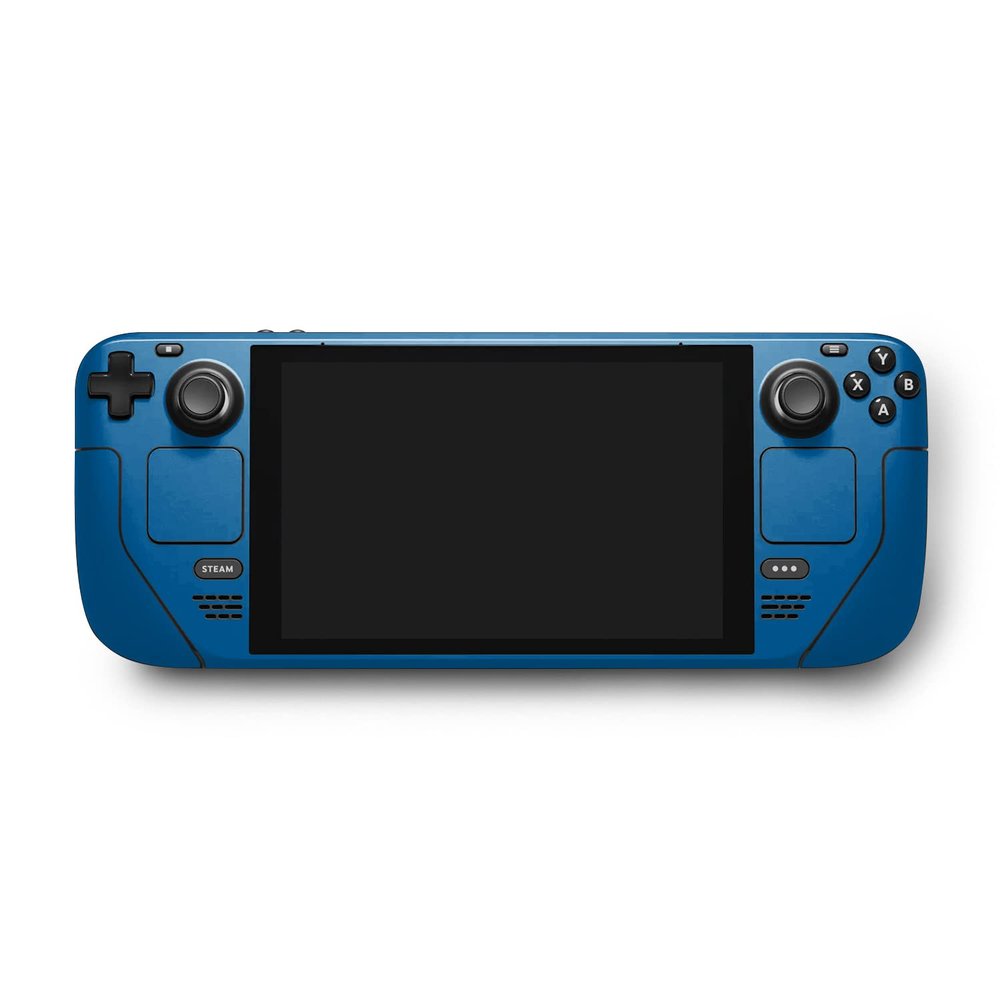 MightySkins Skin Compatible with Valve Steam Deck - Solid Blue | Protective, Durable, and Unique Vinyl Decal wrap Cover | Easy to Apply, Remove, and Change Styles | Made in The USA