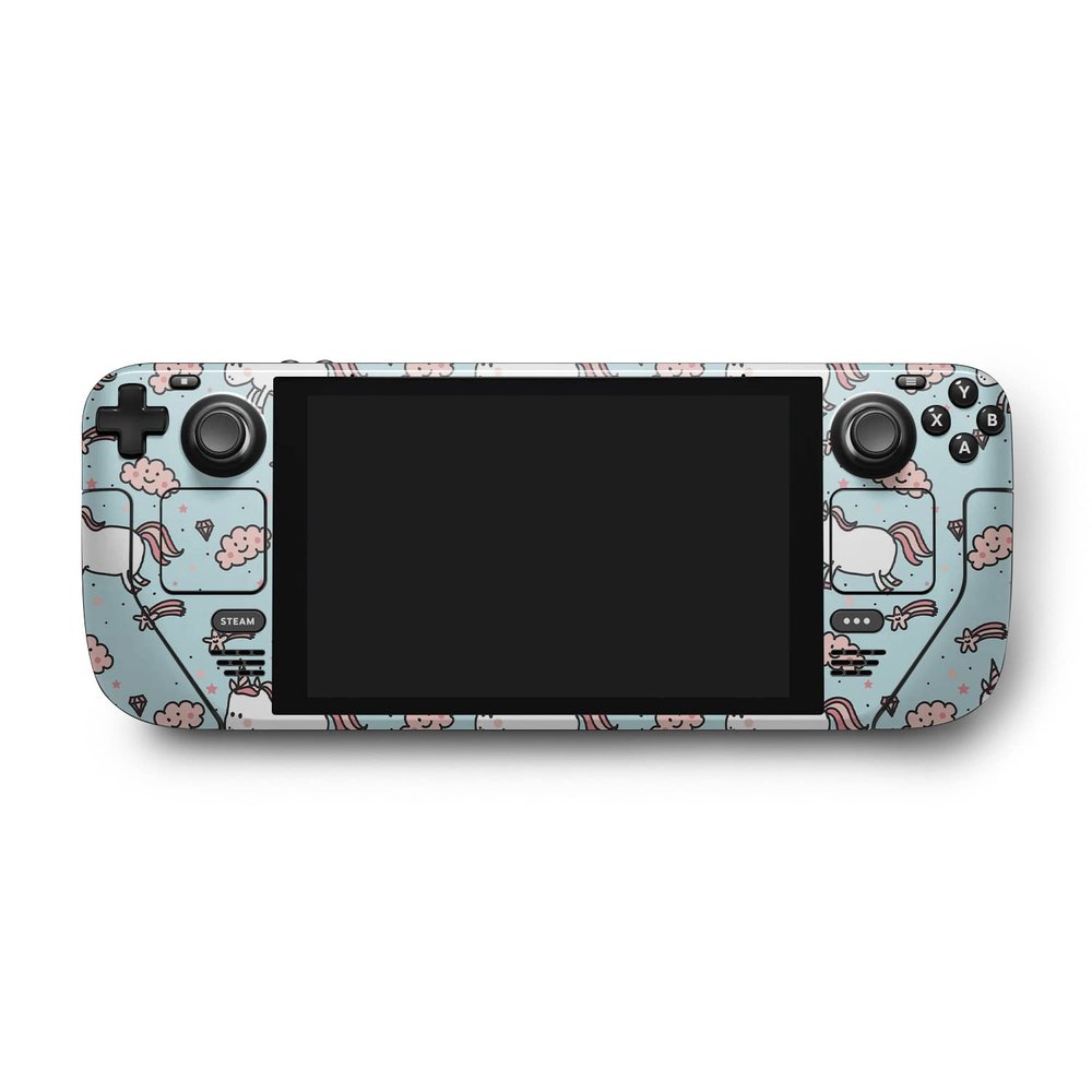 MightySkins Skin Compatible with Valve Steam Deck - Cute Unicorns | Protective, Durable, and Unique Vinyl Decal wrap Cover | Easy to Apply, Remove, and Change Styles | Made in The USA