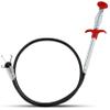 22" Snake Drain Clog Remover - Used as Hair Clog Remover for Sink, Shower, and Bathtub - Dryer Vent Cleaner, and as a Flexible Grabber Tool for Hard to Reach Places (3 Pack) - By RAM-PRO view 1
