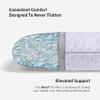Bedgear Balance Cuddle Curve Performance Pillow - Size 0.0 - Moisture-Wicking Pillow for Side Sleepers - Medium Firmness Bed Pillow- Hypoallergenic, Washable Removable Cover - 20" W x 26" L x 4.75" H view 4