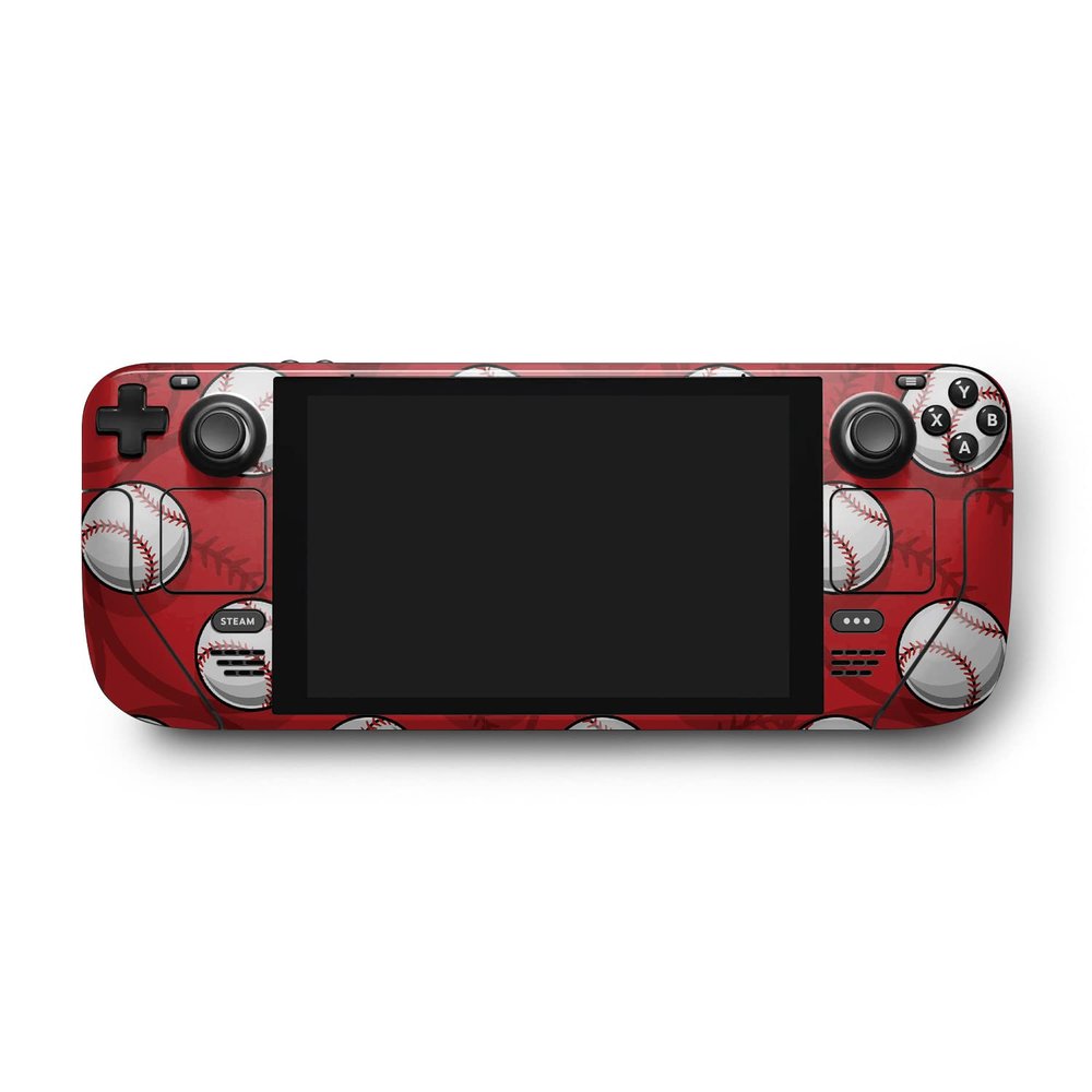 MightySkins Skin Compatible with Valve Steam Deck - Tiled Baseball | Protective, Durable, and Unique Vinyl Decal wrap Cover | Easy to Apply, Remove, and Change Styles | Made in The USA
