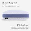 Bedgear Balance Cuddle Curve Performance Pillow - Size 2.0 - Moisture-Wicking Pillow for Side Sleepers - Medium Firmness Bed Pillow- Hypoallergenic, Washable Removable Cover - 20" W x 26" L x 5.75" H view 3