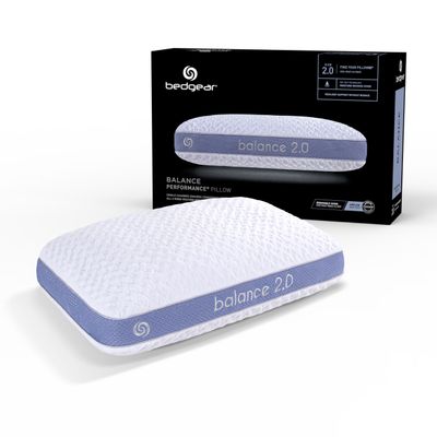 Bedgear Balance Performance Pillow 2.0 - Moisture Wicking Bed Pillow for All Sleep Positions - Medium Firmness Bed Pillow - Washable Removable Cover 20" W x 26" L x 5.75" H
