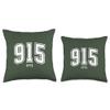 915 El Paso TX Classic Athletic Design Throw Pillow view 3