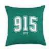 915 El Paso TX Classic Athletic Design Throw Pillow view 1