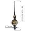 Glossy Black Hand-Blown Glass Christmas Tree Topper  12.4" European Finial Ornament. Made in Ukraine view 2