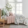 Levtex Home Cross Stitch Reversible King/Cal King Quilt Set (106x92in) and 2 Pillow Shams (36x20in) - Stitch Texture - Blush - Cotton King Size Quilt Bedding Set - Lightweight Soft Pre-Washed view 2