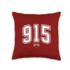 915 El Paso TX Classic Athletic Design Throw Pillow view 1