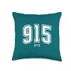 915 El Paso TX Classic Athletic Design Throw Pillow view 1