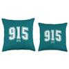 915 El Paso TX Classic Athletic Design Throw Pillow view 3