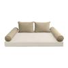 Cover ONLY Model V1 Twin Velvet Same Pipe Indoor Daybed Cushion Bolster - AD304 view 2