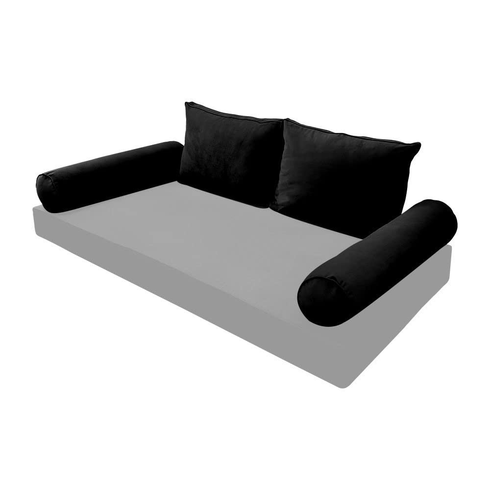 SLIPCOVER ONLY Same Pipe Twin Style V1 Velvet Indoor Daybed Bolster Pillow AD374