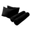 SLIPCOVER ONLY Same Pipe Twin Style V1 Velvet Indoor Daybed Bolster Pillow AD374 view 3