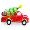 Light-Up Tinsel Truck with Holiday Tree, Pre-Lit (33 Inches Wide), Christmas Decoration view 2