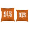 915 El Paso TX Classic Athletic Design Throw Pillow view 3