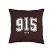 915 El Paso TX Classic Athletic Design Throw Pillow view 1