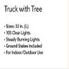 33 Inch Wide - Light-Up Tinsel Truck with Holiday Tree - 105 Clear Lights - Pre-Lit view 3