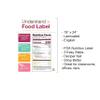 3 Steps to Understand and Read Food Labels - Nutrition Facts Label Poster 18x24" Laminated - Food Label Poster view 3
