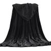 YingShi Art Fiber Polyester Coral Fleece Blanket,Black 50cmx70cm, Suitable for All Seasons. view 1