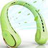 FrSara Bladeless Portable Neck Fan, 5200mAh, 3-Speed, 360 Surround Wind, Ultra-Quiet, USB Rechargeable, Wearable Portable Fan, Avocado Green view 1