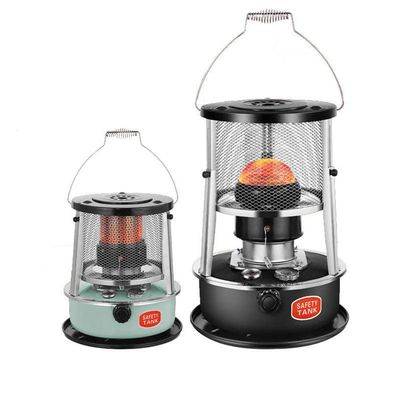 WEBUP Indoor Use Kerosene Heater 6L/4.5L Camping Mini Outdoor Efficient Heating Kerosene Stove Heater Portable 2 in 1 Tent Heater for Garage Camp (Color : Black, Size : 4.5L)
