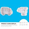 8pcs Traffic Tool Style Cookie Cutters Food-grade Baking Molds for Fun Biscuit Making for Family and Friends Baking Activities view 4