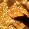 Fairy Lights Plug in, 10Ft 200LEDs String Lights with Remote, 8 Lighting Modes, Copper Wire Waterproof Firecracker Lights for Ceiling Bedroom Wreath Wedding Christmas Tree Decorations, Warm White view 2