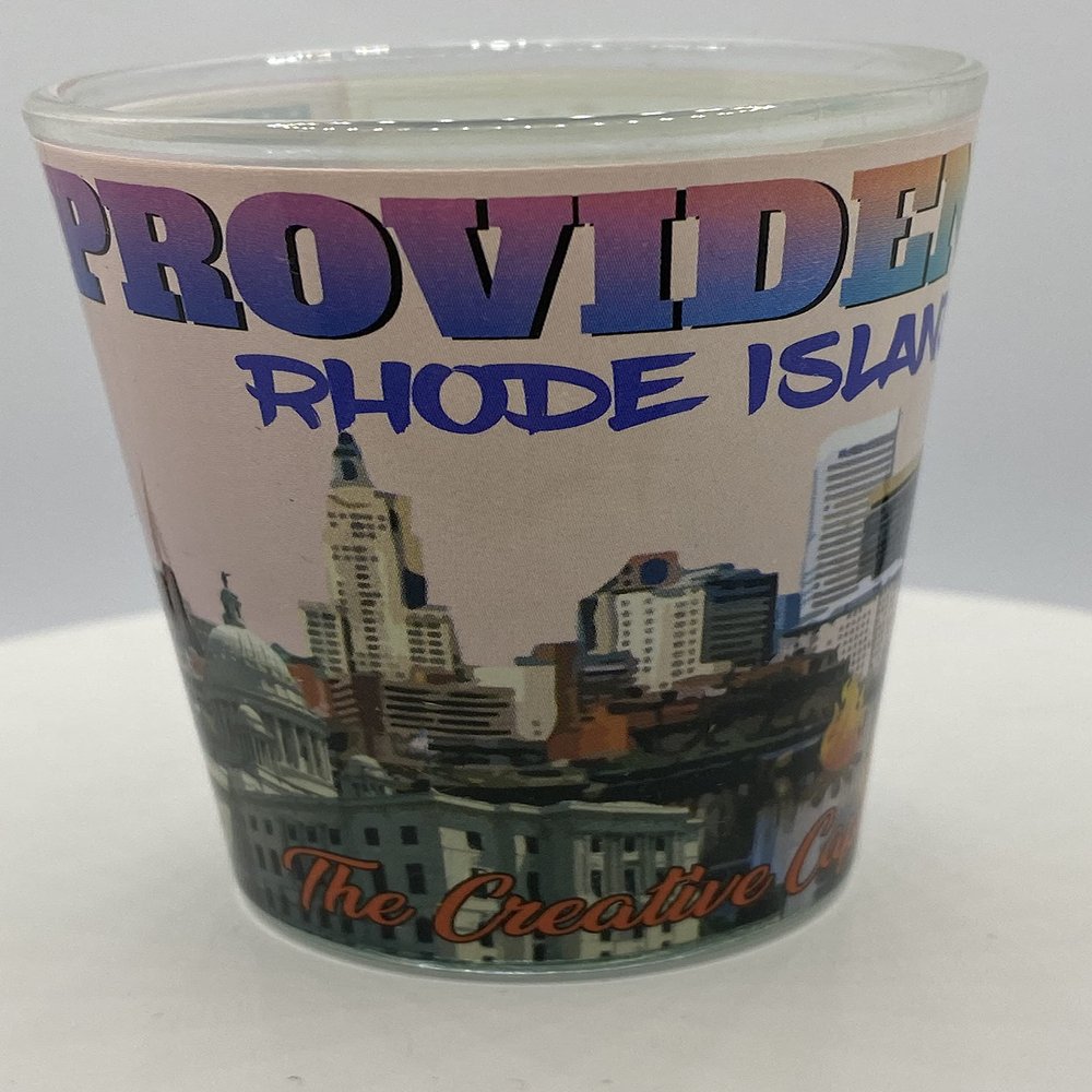 646 PROVIDENCE Rhode Island SHOT GLASS 2 OZ.