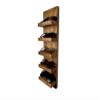 Wooden Sunglasses Shelf | Floating Shelf | Entryway Organization | Eyeglass Rack | Storage | Quality Wall Mounted Shelving (5 Shelf, White) view 1