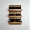 Wooden Sunglasses Shelf | Floating Shelf | Entryway Organization | Eyeglass Rack | Storage | Quality Wall Mounted Shelving (5 Shelf, White) view 3