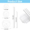 Thinp 15 Pcs Cake Dowels Rods with 3 Cake Boards Set, 4 6 8 Inch Plastic Tiered Cakes Supports, Reusable Hollow Stacking Dowels for Wedding Birthday Party Cakes Construction Supplies view 2