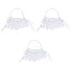HOMSFOU 3 Pcs Bodas Creative Flower Girl Scatter Basket Lightweight for Portable view 1