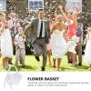 HOMSFOU 3 Pcs Bodas Creative Flower Girl Scatter Basket Lightweight for Portable view 2