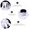 HOMSFOU 3 pcs Romantic Bride Folding Elegant Petals Basket: Satin Container Christmas Candies Small Candy Wedding Basket Petal Ribbon Organizer Handle, Royal Crafts Tables view 3